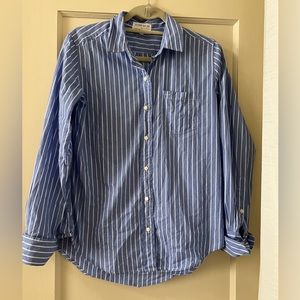Alex Mill x Cup of Jo Blue and White Striped Button Down